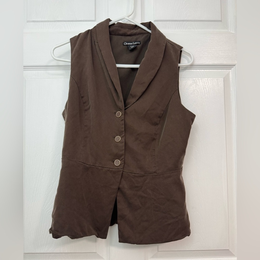 Christian Lacroix Dark Brown Vest